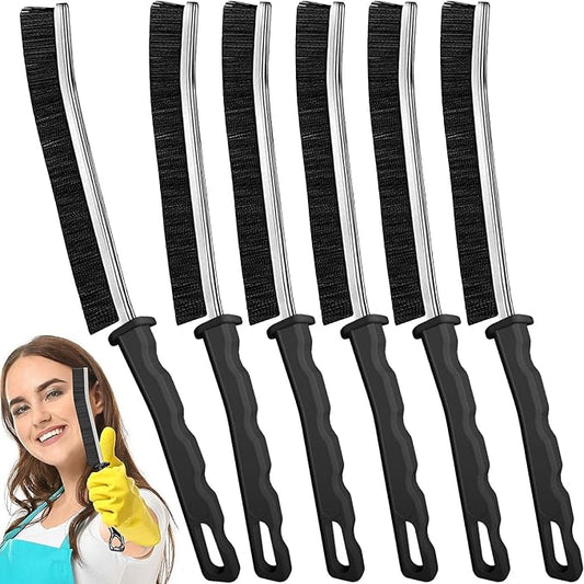 Crevice Cleaning Brush, Multi-Purpose Hard Bristle Brushes for Deep Cleaning Kitchen, Bathroom, Grout, Sink, Cup, Teapot, Bottle, Blender, Corners, Tight Spaces & More