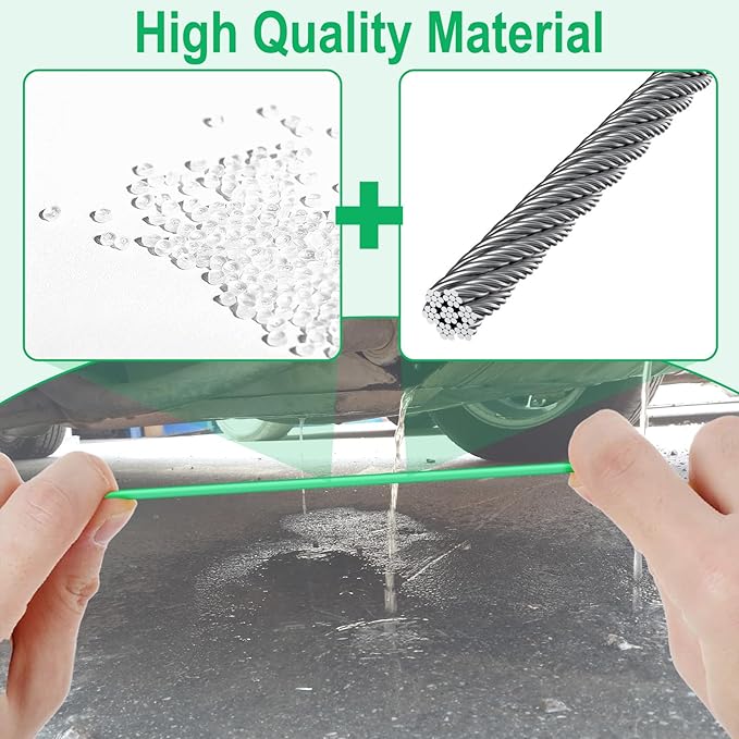 Auto Sunroof Drain Cleaning Tool, 196 Inch Flexible Tube Cleaning Brush, Flexible Drain Brush Extra Long Pipe Cleaners for Car, Car Sunroof Drain Hole Cleaner for Drains, Sewers, Windshields