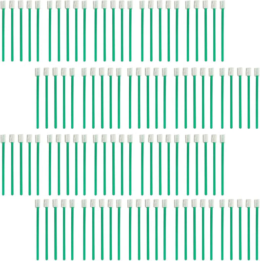 Evaclean Swilly Original Disposable Crevice Brushes - 100 Pack - Versatile Cleaning Tool for Tight Spaces, Window Tracks, Keyboards, Car Vents, and Household Use (Green)