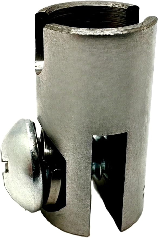 1/2FC Flow Fixer | 1/2” Drain Cable Repair End | Weld-On Female Slotted Connector Bit for Broken Drain Cleaning Machine Cables | Fits All 1/2” O.D. Drain Cables