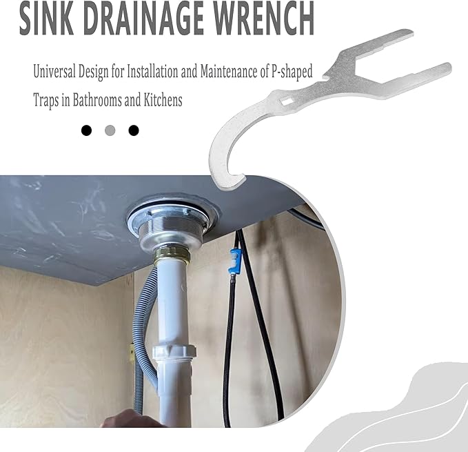 3845 Sink Drain Wrench with Removal Tool