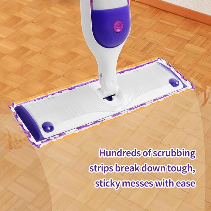 10 Pack Disposable Power Mop Pads for Swiffer Power Mop Pads, Compatible with Swiffer Power Mop Refills, Unscented Spray Replacement Floor Cleaning Refills for urface/Hardwood Floor Cleaning