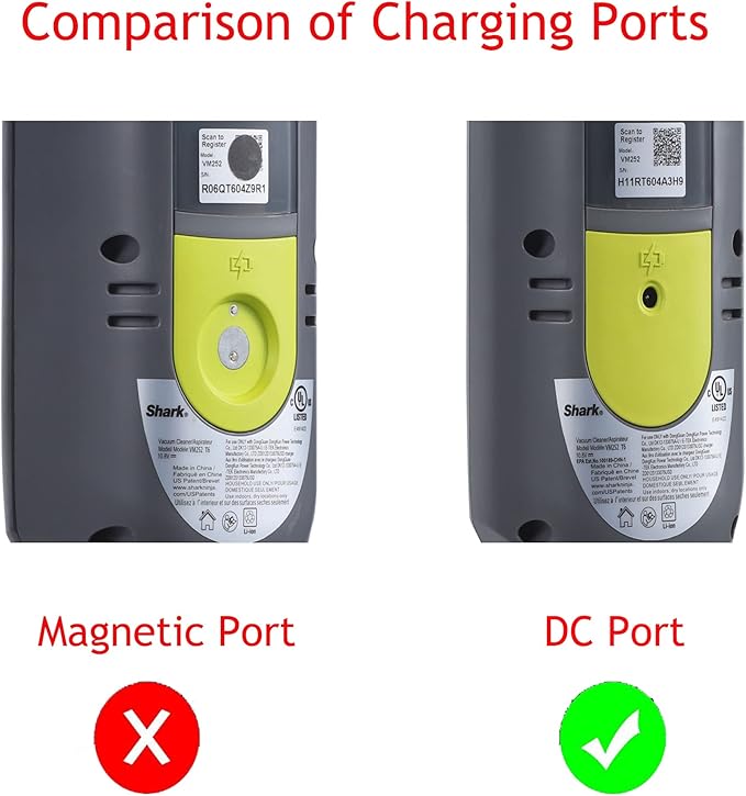 Shark VM252 Compatible DC Charger for Cordless Hard Floor Vacuum Mop