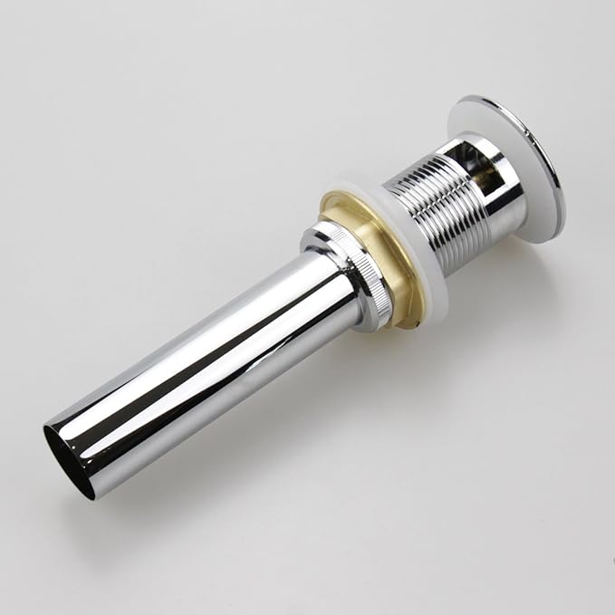 Bathroom Sink Drain,Drain Stopper Bathroom Sink Without Overflow,Pop Up Drain Strainer,Stainless Steel Chrome