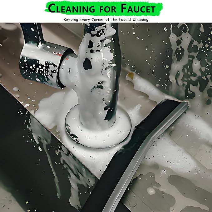 Natural Solid Wood Handle Crevice Cleaning Brushes - 3Pcs Premium Hardwood Grip & Stiff Bristles Gap Brush Scrubber for Tile Grout, Kitchen Cabinets/Windows Groove/Tiles/Faucet Etc.
