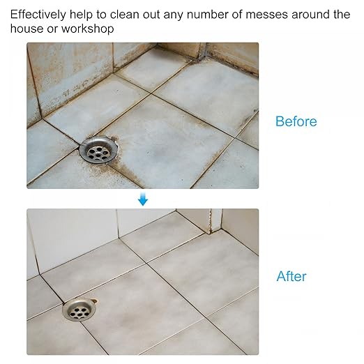 uxcell Drill Brush 4" All-Purpose Cleaning Scrubber Kit for Grout, Floor, Tub, Tile, Yellow 4Pcs
