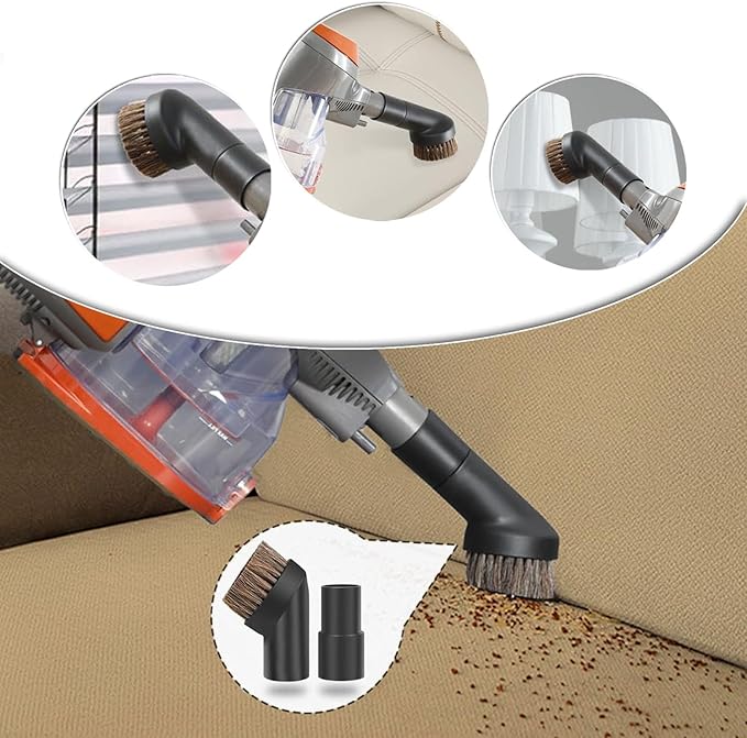 6PCS Vacuum Cleaner Attachments for Shark Rocket. 2-in-1 Crevice & Dusting Brush Combo. Includes flexible crevice tool and round bristle brush Compatible with Shark HV322,HV320, HV301,NV600, NV340