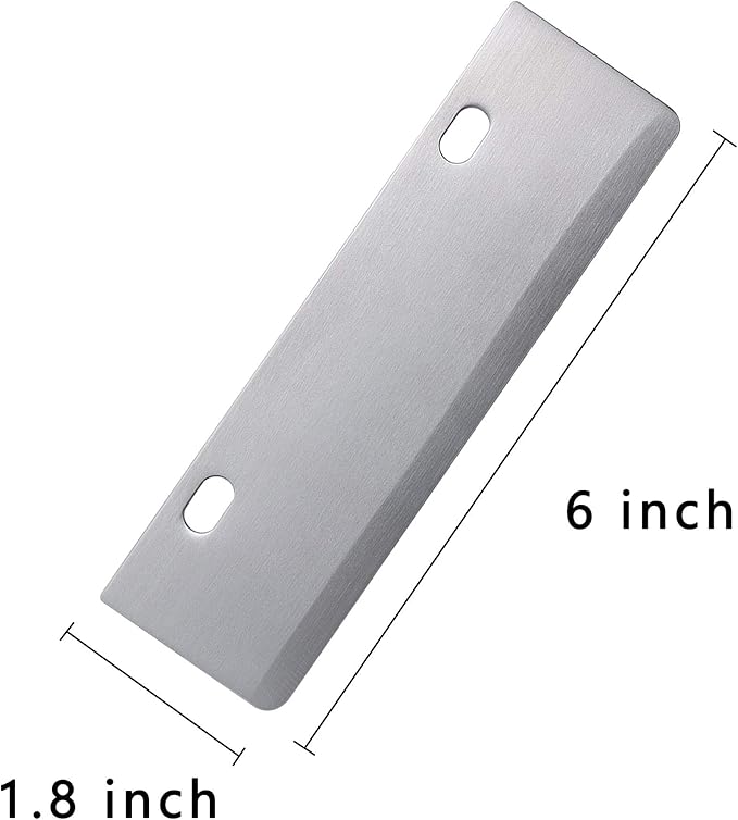 Grill Scrapers Blade Replacement Heavy Duty Rust Grill Blades Outdoor BBQ Tools & Accessories Blades (6 Pack)