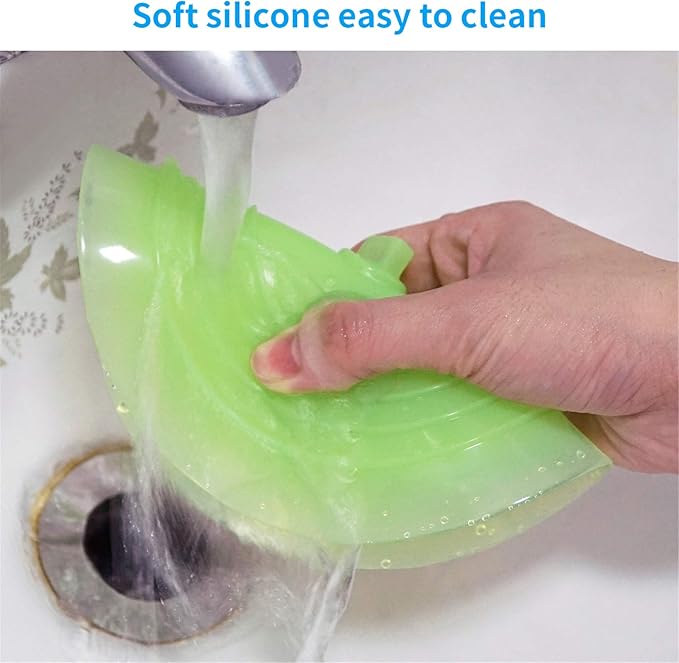 tifanso Silicone Tub Stopper Recyclable Bathtub Drain Stopper Upgraded Drain Plug Cover for Bathrooms and Laundries Kitchen Universal Use 6 inches (Jelly Green)
