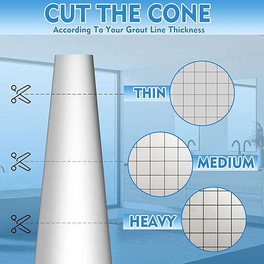 Tile Grout Paint, 2 Pcs Black Grout Cleaner Sealer for Shower, Grout Filler Tube for Kitchen, Bathroom Floor, Fast Drying Grout Pen(Black)