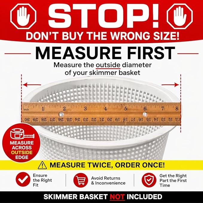 The Skimmie Cyclone (Skimmer Basket NOT Included) - Turbocharges Pool Skimmer Water Flow - Improves Pool Surface Cleaning & Debris Removal - 8" Funnel Design Works with Any Pool Water Level