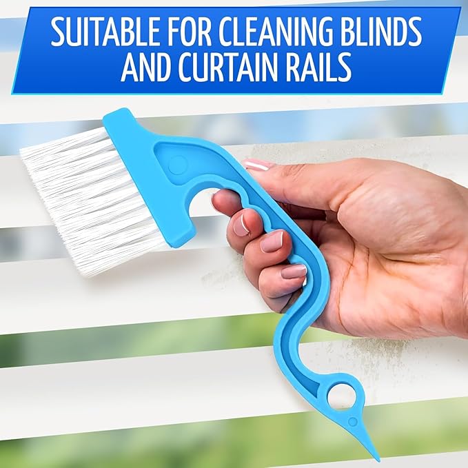 6 Pcs Cleaning Brush Window Mold Cleaner - Window Track & Sill Cleaning Tool, Deep Clean Scrubber for Sliding Doors & Windows Grooves, Household & Car Detailing Brush Kit