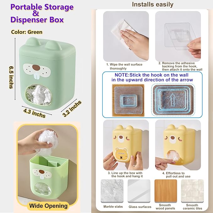 300 Sink Strainer Net Bags for Sink Drain Strainer with Storage & Dispenser Box,Anti-Clogging Disposable Drain Dovers Mesh Filter Sink Trash Catcher Bags for Kitchen,Bath,Tub Drain etc