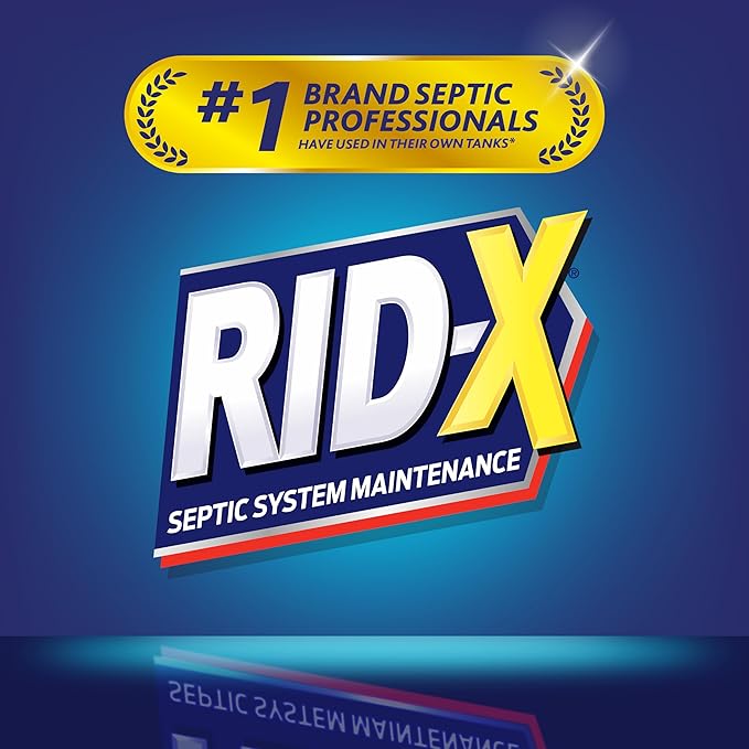 Rid-X Septic Tank Treatment Enzymes,3 Month Supply Septi-Pacs,3.2oz,(Pack of 2)