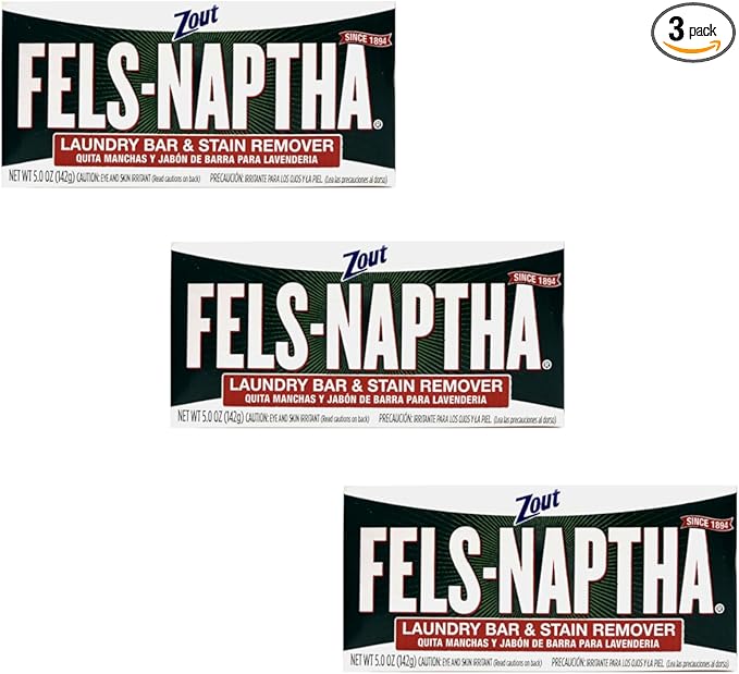Fels Naptha Laundry Bar and Stain Remover, 5 Ounce (Thrее Рack)
