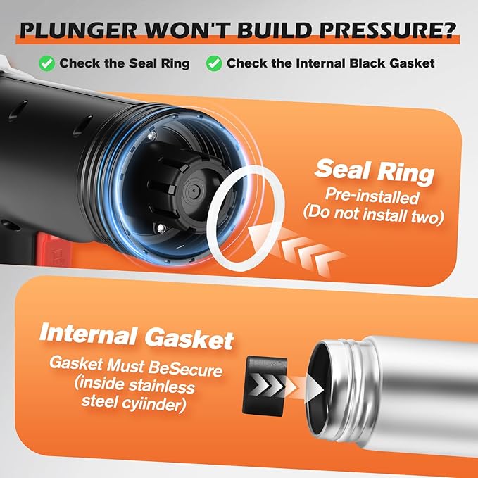 Electric Toilet Plunger, Drain Unclogger Plungers High Pressure Air Drain Blaster with Drain Auger, Splash-free Plungers for Bathroom, Plumbing Snake for Toilet, Clog Remover Heavy Duty(Black)