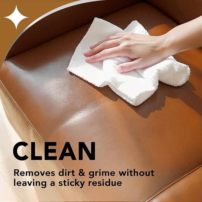 Weiman Leather Conditioner & Cleaner - Restores Surfaces, UV Protectants Help Prevent Cracking or Fading of Furniture, Sofa, Couch, Car Seats, Shoes, Purses, 6 Pack, 22 Oz