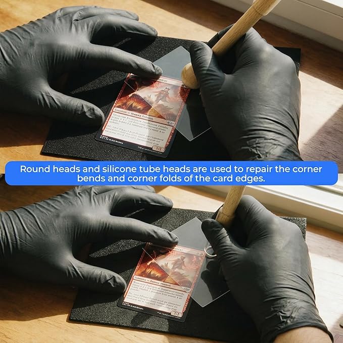 19-in-1 Card Cleaning Polishing Restoration Kit, Trading Card Care Kit with Fixing Jig & EVA Shaping Foam, Ideal for PSA Rated Card Care, Sports Cards, TCG Cards & Collectible Card Maintenance
