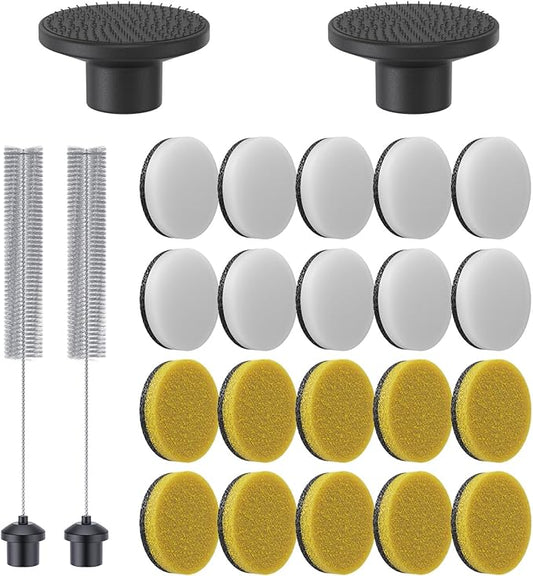 24 PCS Replacement Pads for Fanttik Flip G10 Nano HomeCare Cordless Electric Spin Scrubber, Suitable Electric Grout Scrubber Only, Accessories for Grout, Tiles, Sinks, Crevices