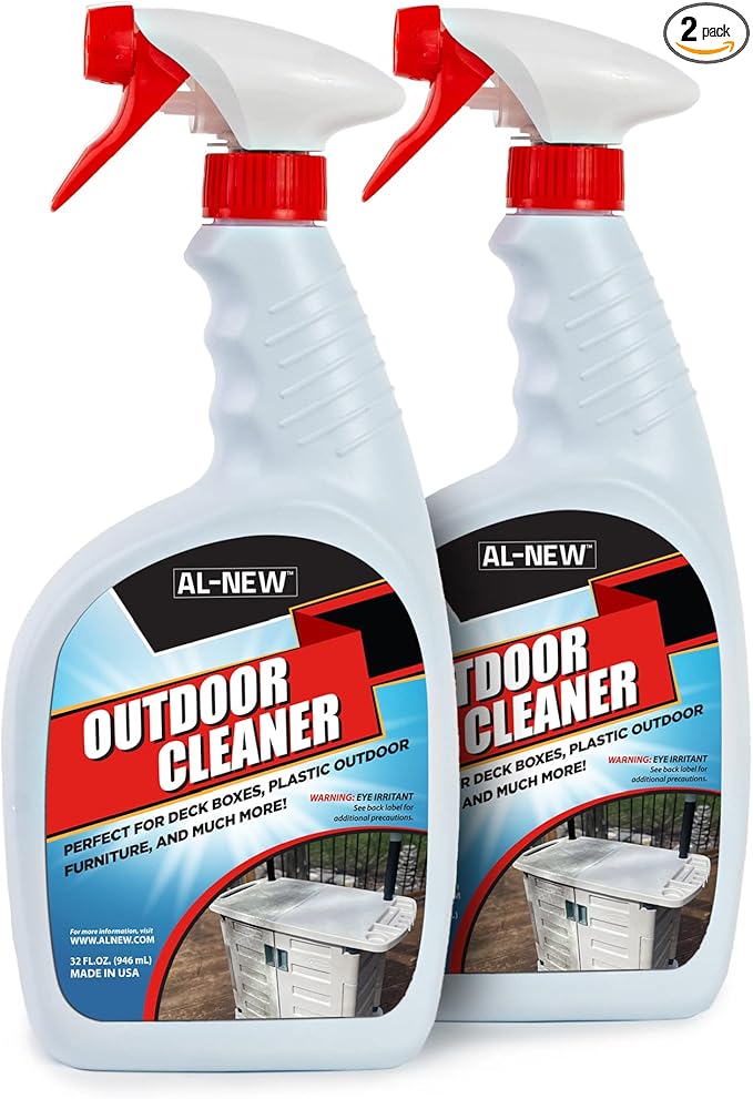 AL-NEW OUTDOOR CLEANER | Versatile Outdoor Cleaner for Deck Boxes, Plastic Outdoor Furniture, & More | Pack of 2 (32 oz.)
