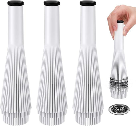 Feekoon 3 Pack Lint Trap for Washing Machine Utility Tub and Sink Drains, Laundry Lint Catcher with Rubber Plugs, Hair Catcher, Compatible with 1. 5''and 1. 75'' Drain to Prevent Clogs in Plumbing
