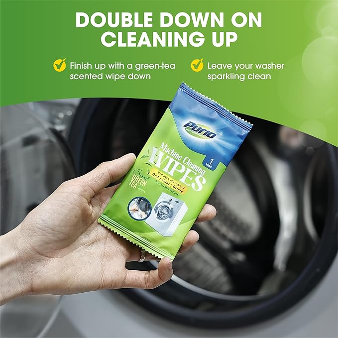 Washing Machine Cleaner Tablets 24-Ct Deep Cleaning Formula Washer Machine Cleaner Top Load & Front Load Standard & HE Washers