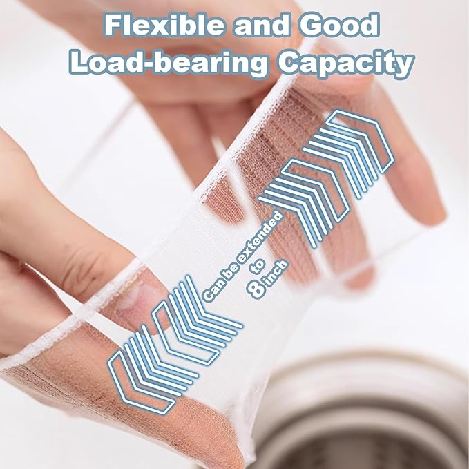 200 PCS Kitchen Mesh Sink Strainer, Disposable Sink Strainer Covers, Drain Nets for Kitchen Sink for Collecting Kitchen Food Waste Leftover Garbage