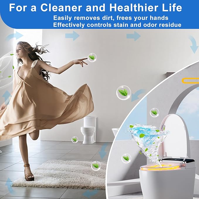 Msvvko Toilet Bowl Cleaners, Automatic Toilet Tank Cleaner Tablets, Blue Toilet Bowl Cleaner Tablets for Deodorizing & Descaling, Powerful Cleaning, Slow-Release Against Tough Stains 20 Pack