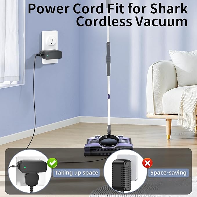 Charger for Shark V2945Z V2950 XA2950 Carpet Sweeper Power Cord Replacement P/N YLS0041-T110025 Vacuum AC/DC Adapter Supply