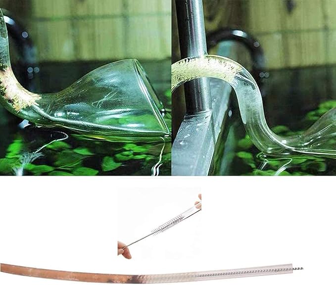 2 Pack 60 Inch Long Flexible Tube Cleaning Brush, Stainless Steel and Nylon Bristles, Suitable for Home Kitchen, Fish Tank, Water Pump Accessories, and More