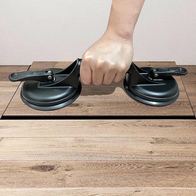 Floor Gap Fixer Tool for Laminate Floor Gap Repair Include Suction Cup and Mallet (Can't use on scraped surface floor)