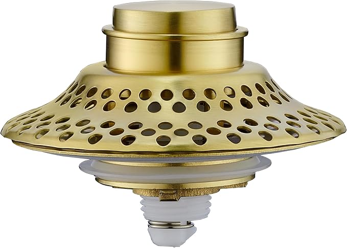 Universal Bathtub Drain Stopper with Removable Hair Catcher, 3-in-1 Pop-up Drain Plug Fits 1.38 to 2.1 Inch Holes, Upgrade Shower Drain Cover with Stainless Steel Filter