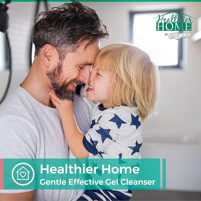 CHOMP Shower Hardwater Stain Cleaner: Healthier Home ShowerDoorMagic Gel Remover with Scum Shield for Glass, Fiberglass, Removes Hard Water, Soap Scum, Calcium, Lime Scale, Grime Grapefruit 32 oz