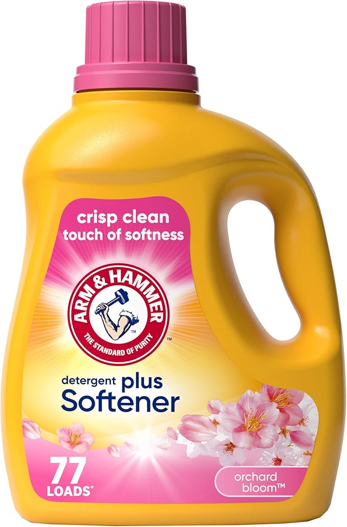 ARM & HAMMER Plus a Touch of Softener, 77 Loads, Liquid Laundry Detergent, 100.5 Fl oz