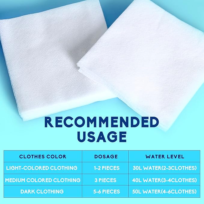 Xcleen Color Absorber for Laundry-Protect Your Clothes from Color Bleed and Stains-40 Count