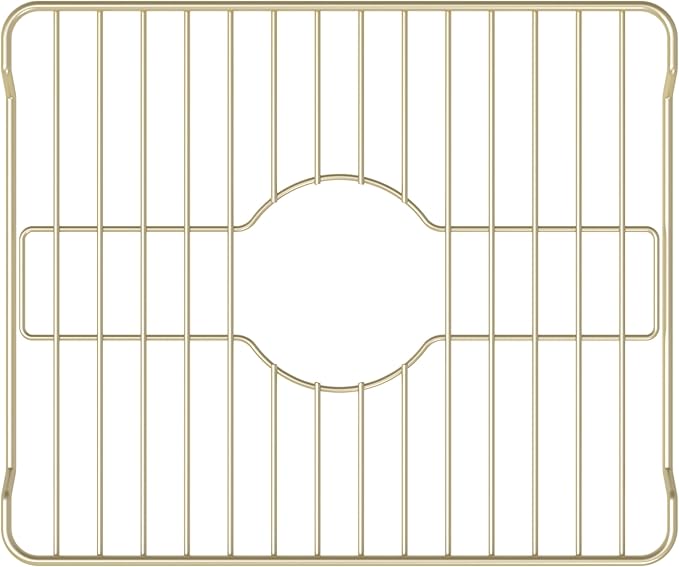 Better Houseware Sink Protectors for Kitchen Sink, Protective Metal Grid, 16x12.3x1 inches, Almond Kitchen Sink Mat to Shield Sink Base from Scratches, Rust-Resistant Coating, M