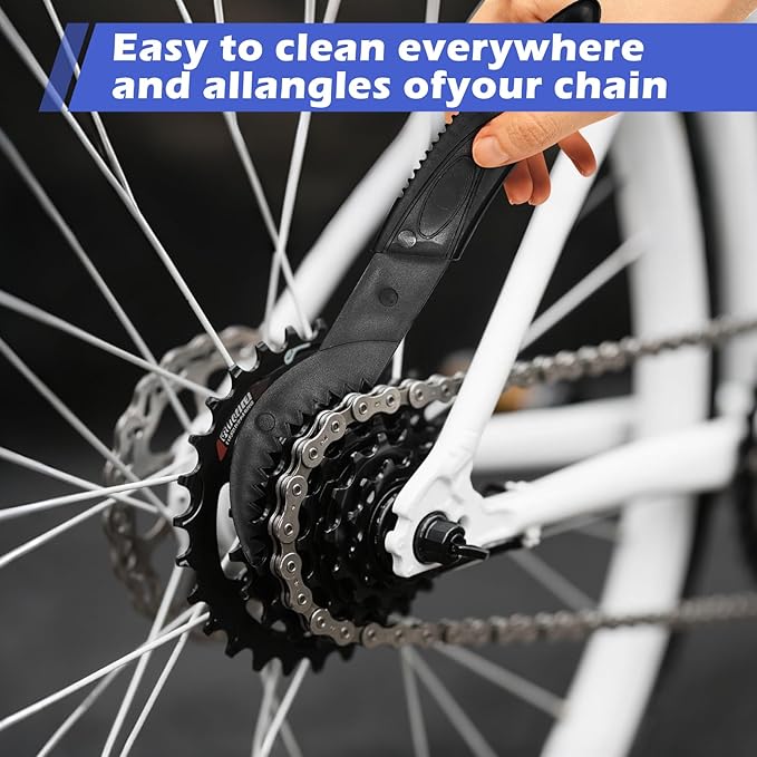 Bike or Motorcycle Chain Washer, Motorcycle Chain Gear Dirt Clean Brushes, Motorcycle Chain Brush Tool Set