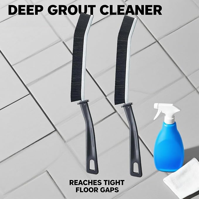Grout Removal Tool Kit, 2 Saws with 6 Replacement Blades, Hand Grout Saw and 2 Cleaning Blades, 2 Brushes for Tile Gap Cleaning and Repair (13PCS)