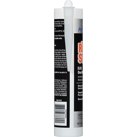 Permatex 33694 The Right Stuff Gasket Maker, 10.1 oz., Black