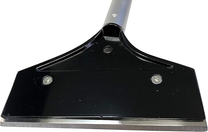 Replacement Blade for Chef Master Griddle Scraper - 5 1/2" Wide x 1.2mm Thick Stainless Steel Reversible Blade - Fits to Most Scrapers - Double Beveled Edge for Chrome Griddles - by FryOilSaver Co.