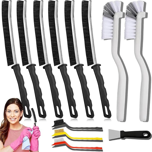 Crevice Cleaning Brush,Multifunctional Cleaning Brush Tool, Bathroom Gap Brush, Small Cleaning Brush, Grout Brush, Kitchen Brush, Cleaning Tools for Toilet, Bathroom, Home, Bathtub, Sink, Household