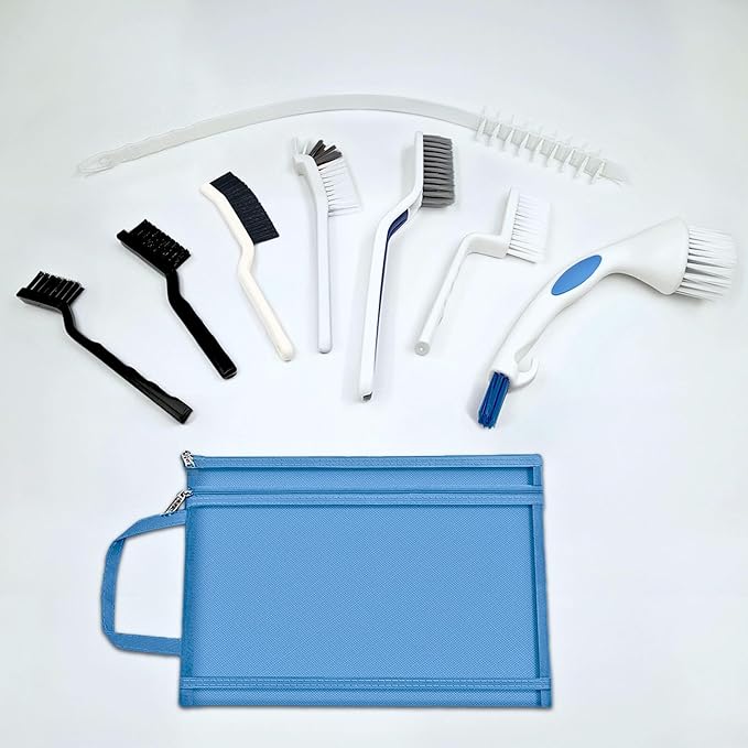 Washing Machine Cleaning Brush Set – Physical Cleaning Kit for Front Load Washer Drum, Rubber Seal & Detergent Drawer – Multi-Brush Tool Set for Deep Cleaning Crevices, Gasket & Appliance Gaps