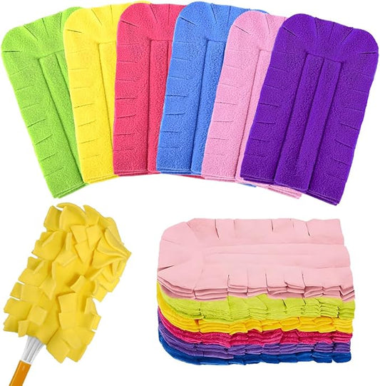 12 Pack Reusable Duster Refill Compitable with Swiffer Duster - Washable Heavy Duty Dusters Refills 360 for Swiffer Duster Handle & Super Extender Handle(Handle is Not Included)