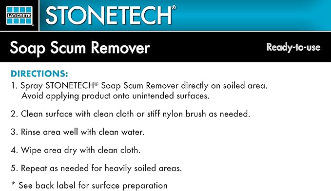 STONETECH Soap Scum Remover, 24OZ (709ML) Spray Bottle
