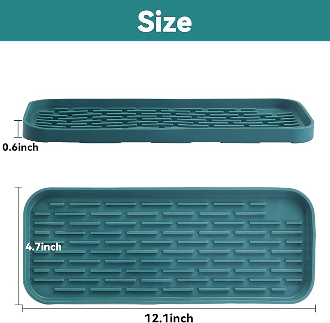 Drip Tray for Drink Dispenser, 1 Pack Blue Non-slip Drip Pan for DD&HAPP Glass Drink Dispenser