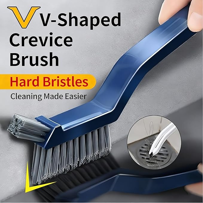 11PCS Crevice Cleaning Brush Set, Hard Bristle Gap Cleaning Tool, Deep Clean Brush for Kitchen Bathroom Sink Grout Corner Crevice & Tight Spaces