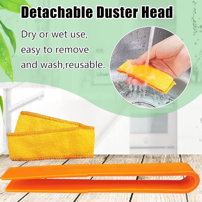 4 Pack Blinds Duster - Window Blinds Cleaner with 4 Microfiber Sleeves, Cleaning Tools for Air Conditioner Vents, Fans, Car Vents