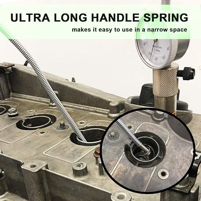 24‘’Magnetic Pickup Tool, Flexible Long Handy Reaching Assist Tool, Bend-It Magnet Snake Picker, Bendable Magnetic Sweepers for Home Sink Drains' Car Keys, USB's, Bolts, Nuts, Screws Pick up