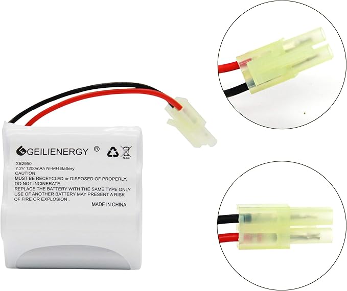 XB2950 Battery Pack 7.2V 1200mAh Battery Compatible with Shark XB2950 V2950 V2950A V2945Z V2945 Floor & Carpet Sweeper(1 Pack)