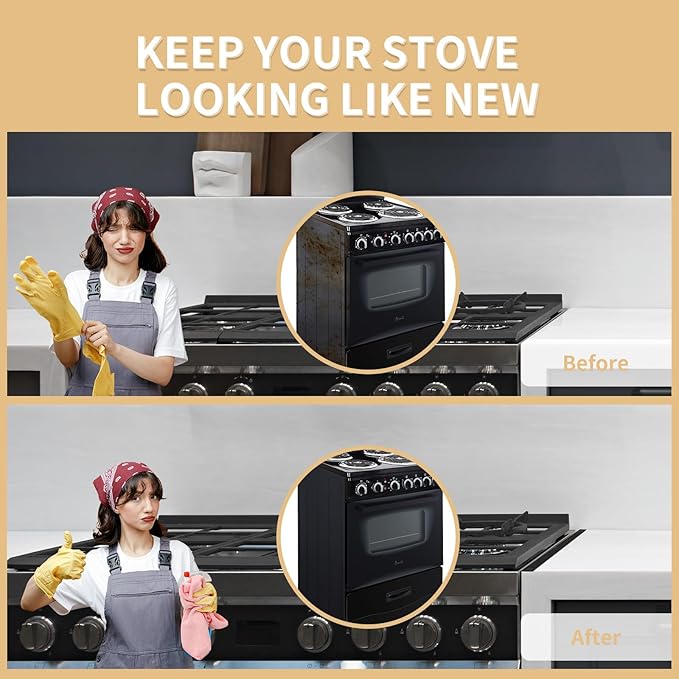 Stove Gap Covers 316 Stainless Steel,Thick Stove Gap Filler,Heat-Resistant Oven Side Gap Filler,Between Stove and Counter Slide In Range Trim Kit for Kitchen,2 Pack (23.2” Upgrade Silver)